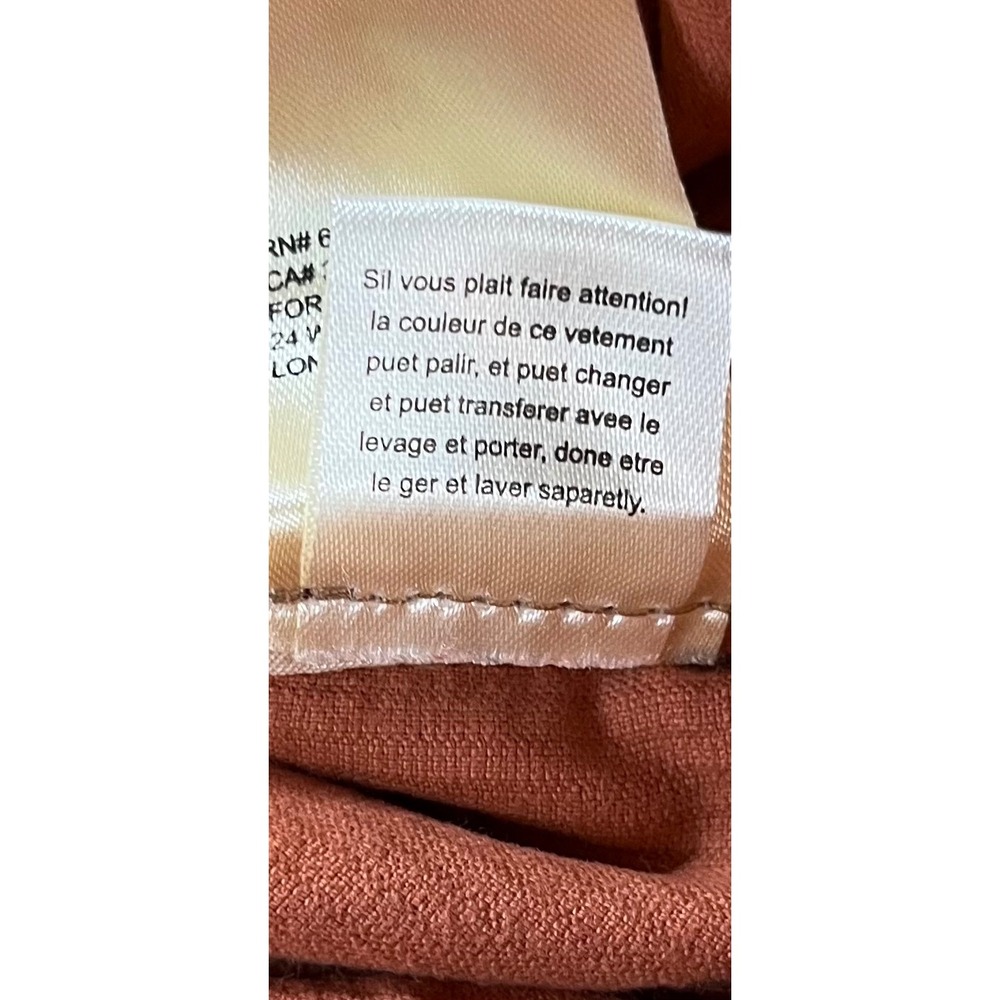 Free People Orange Corduroy Cargo Pants Wide Leg Utility Drawstring Women S - Picture 13 of 14